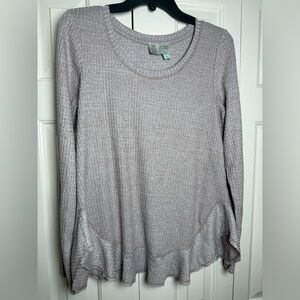Anthropologie Saturday Sunday waffle knit tunic top